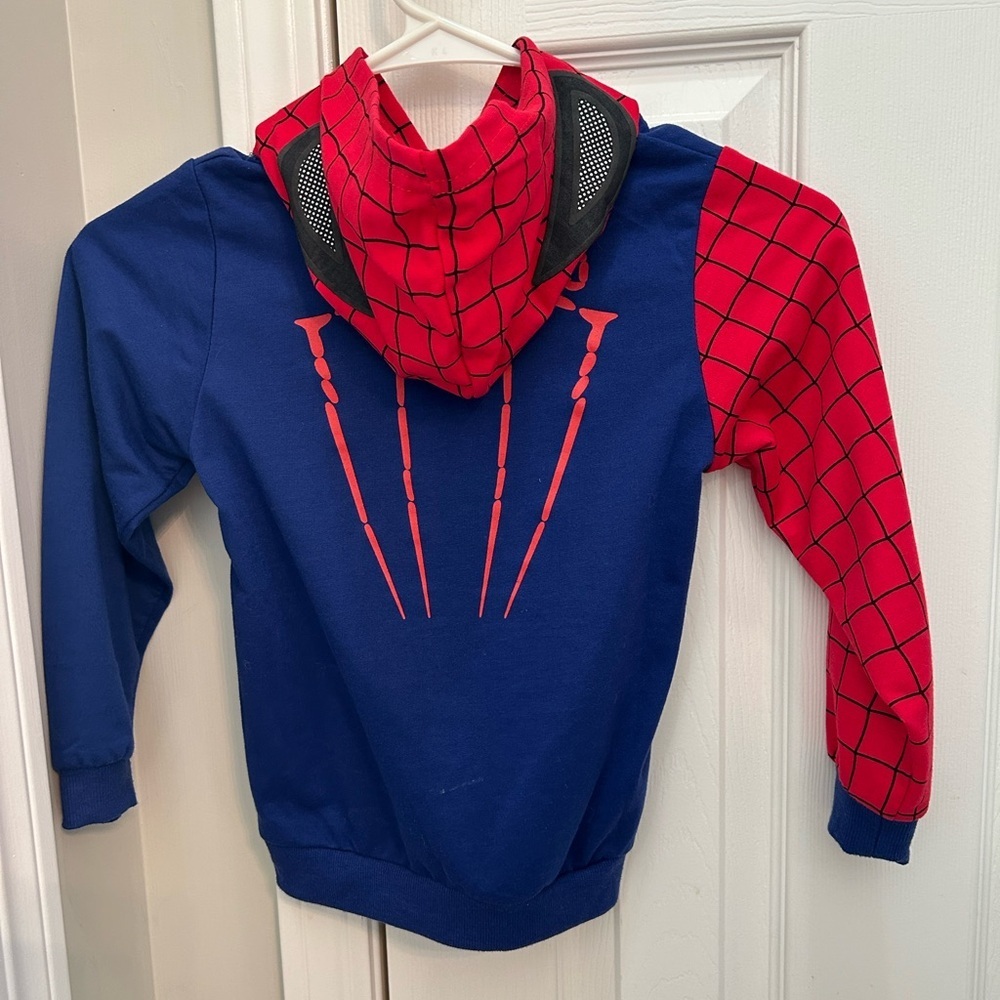 Spider-Man Blue and Red Hoodie - Picture 3 of 3